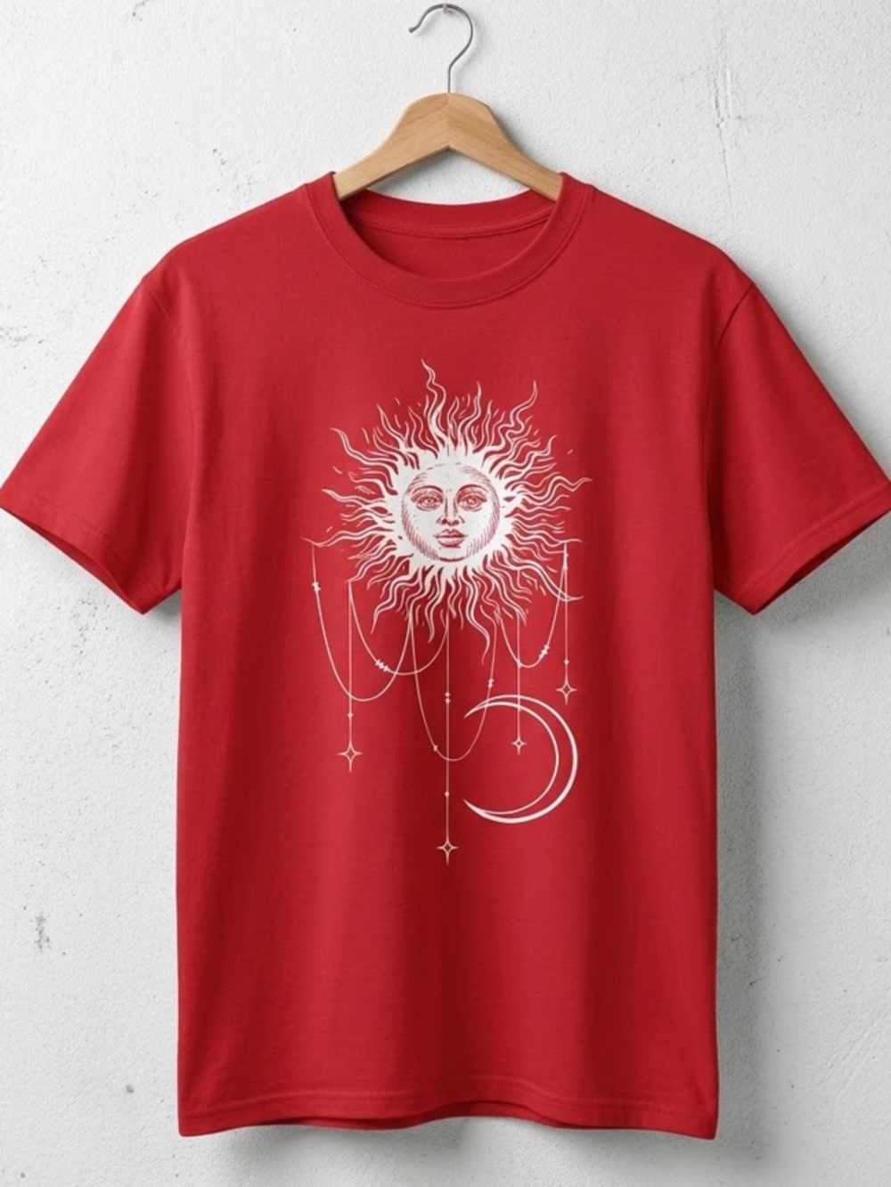 Patricia Boho sun and moon shirt, Kate O'Flynn as Patricia Widow's Bay funny tee
